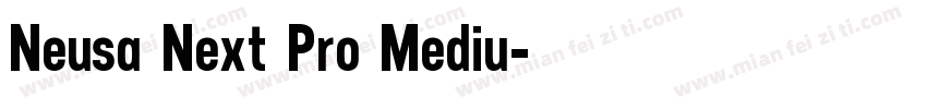 Neusa Next Pro Mediu字体转换